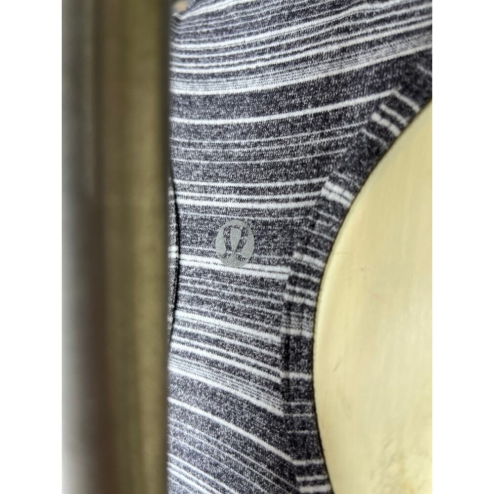 Lululemon Gray Striped Racerback Tank - Picture 5 of 5